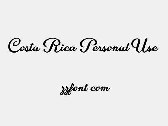 Costa Rica Personal Use