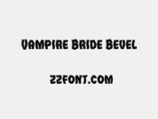 Vampire Bride Bevel