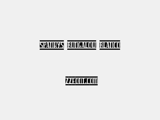 spankys bungalow blanco