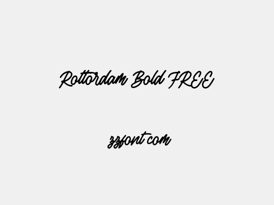 Rottordam Bold FREE