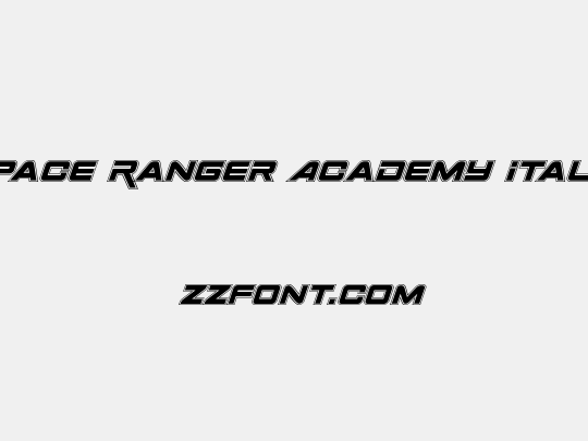 Space Ranger Academy Italic