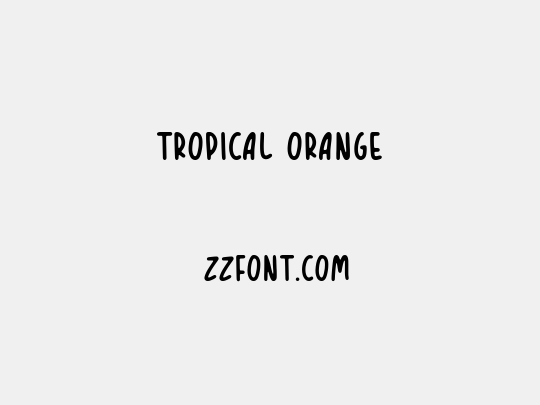 TROPICAL ORANGE