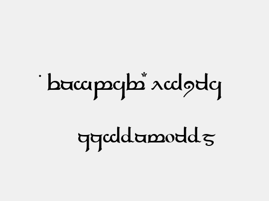 Tengwar Elfica