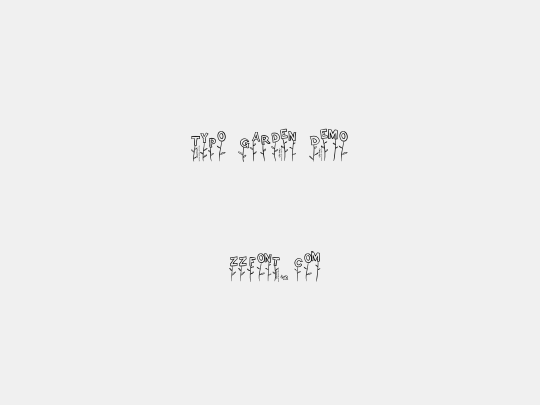 Typo Garden Demo