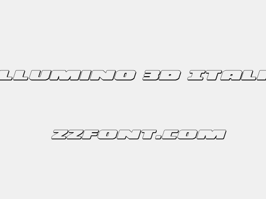 Illumino 3D Italic