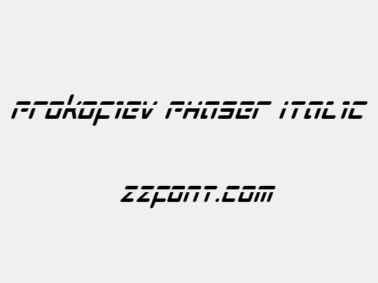 Prokofiev Phaser Italic