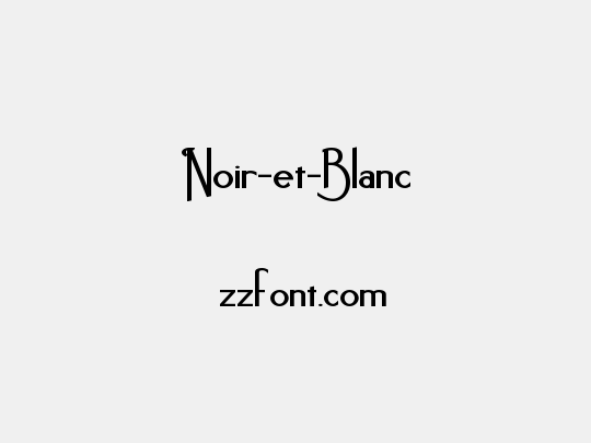 Noir-et-Blanc