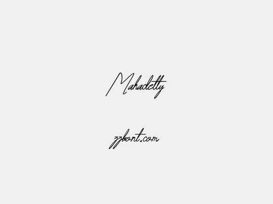 Mahadetty