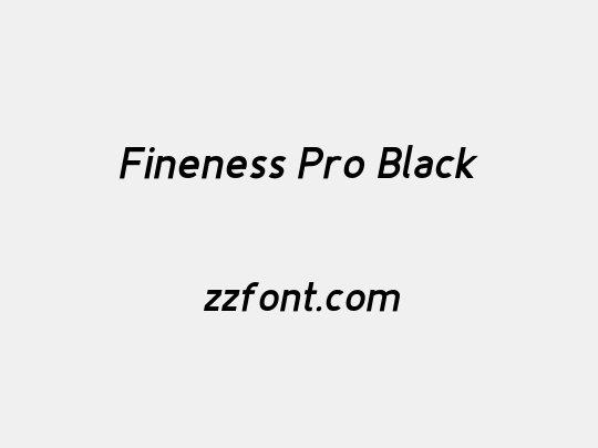 Fineness Pro Black