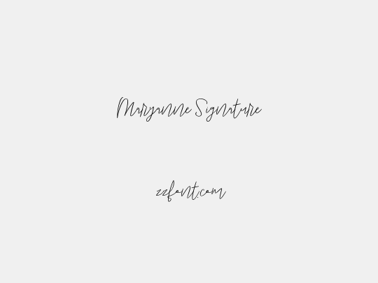 Maryanne Signature