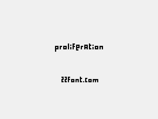 proliferation