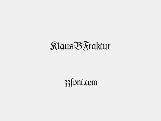 KlausBFraktur