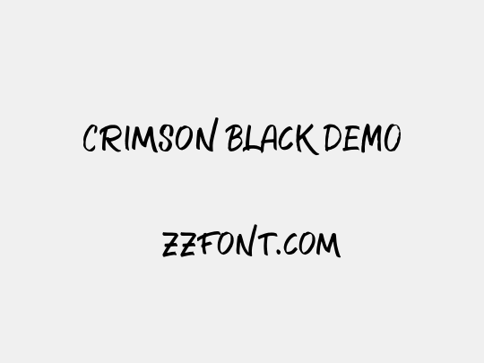 Crimson Black DEMO