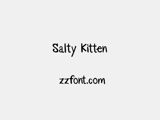 Salty Kitten