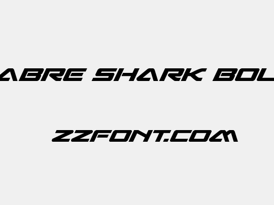 Sabre Shark Bold