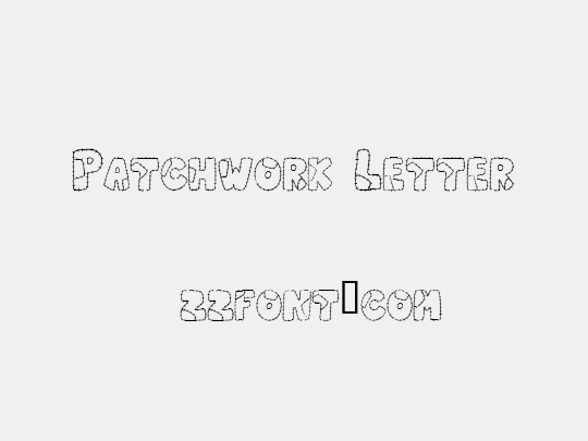 Patchwork Letter