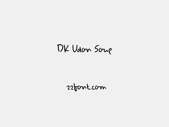 DK Udon Soup