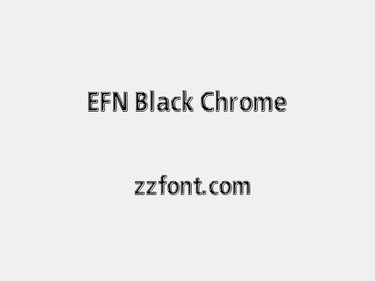 EFN Black Chrome