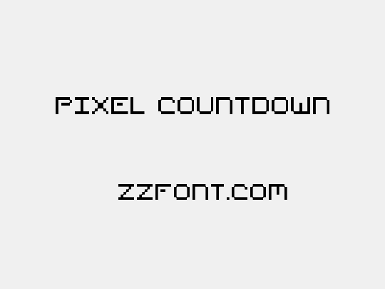 Pixel Countdown