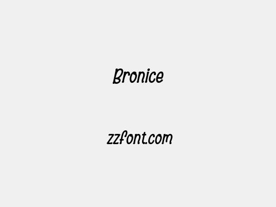 Bronice