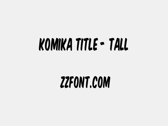 Komika Title - Tall