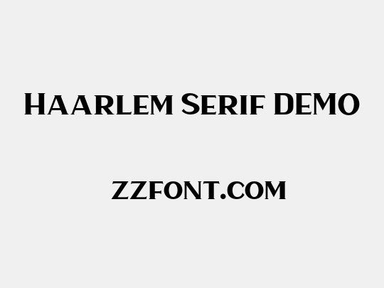 Haarlem Serif DEMO
