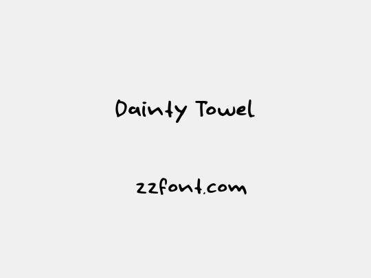 Dainty Towel