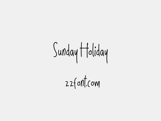Sunday Holiday
