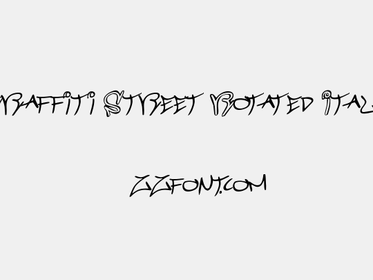 Graffiti Street Rotated Italic