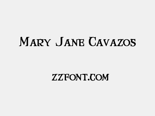 Mary Jane Cavazos