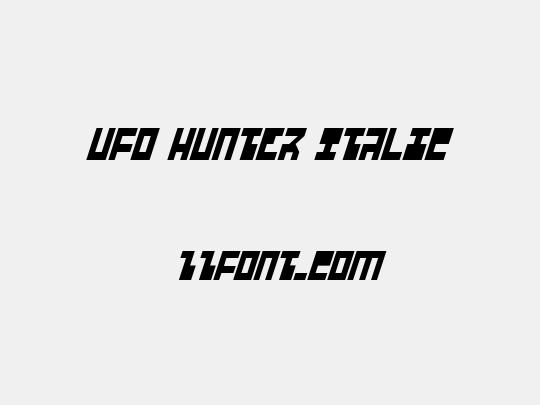 UFO Hunter Italic