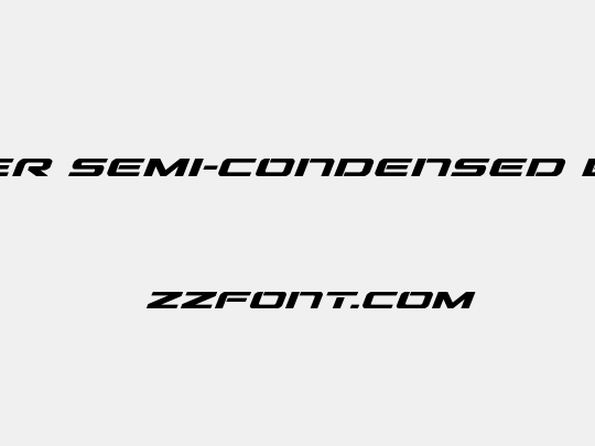 Outrider Semi-Condensed Bold It