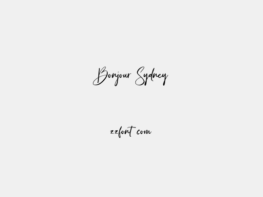 Bonjour Sydney
