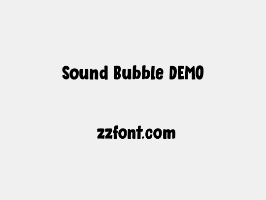 Sound Bubble DEMO