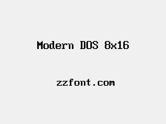 Modern DOS 8x16
