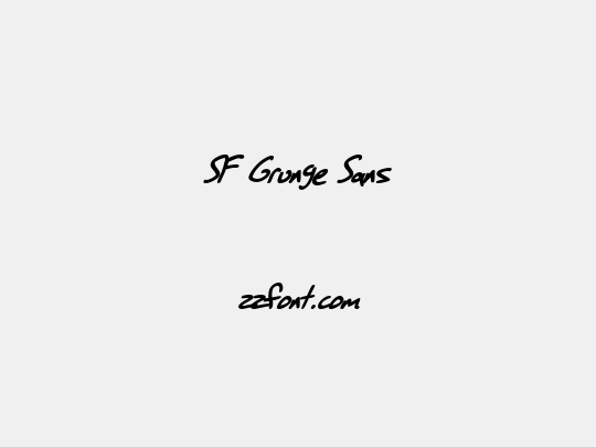 SF Grunge Sans