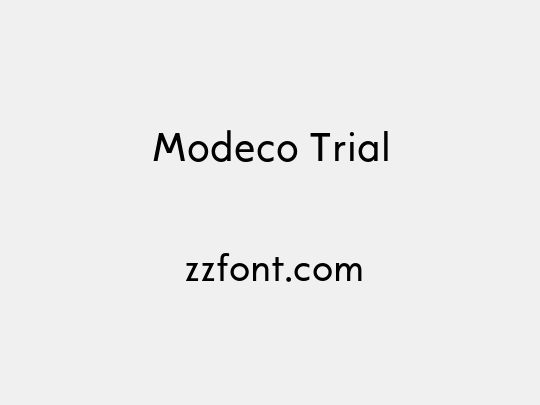 Modeco Trial