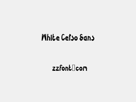 White Celso Sans