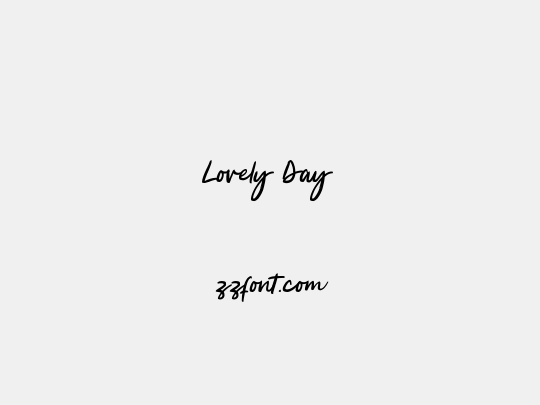 Lovely Day