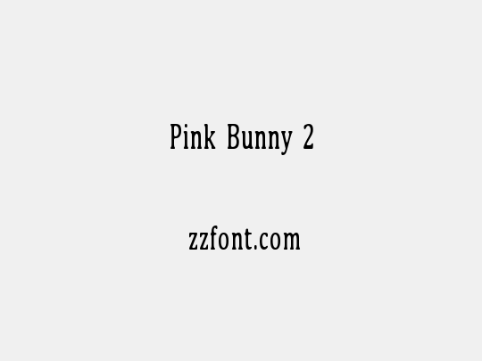 Pink Bunny 2