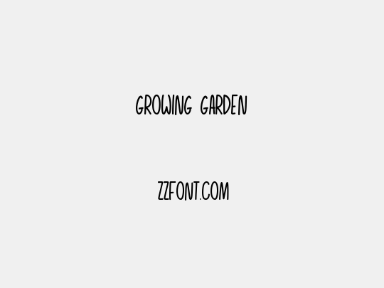 Growing Garden