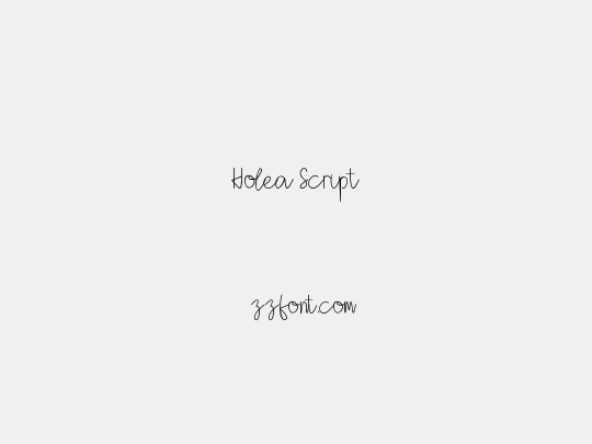 Holea Script