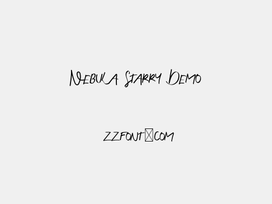 Nebula Starry Demo
