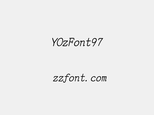 YOzFont97