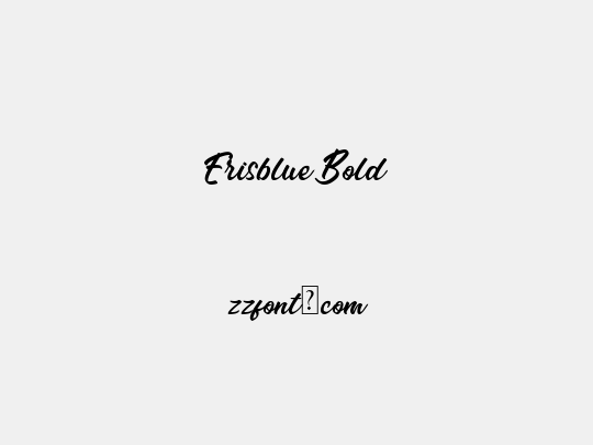 Erisblue Bold