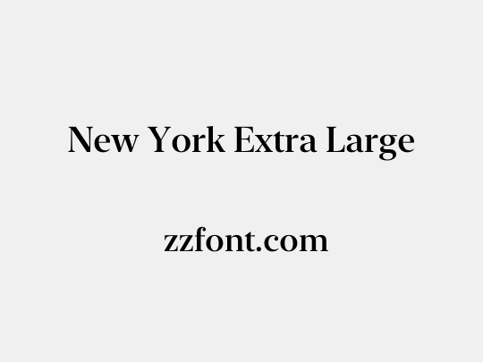New York Extra Large