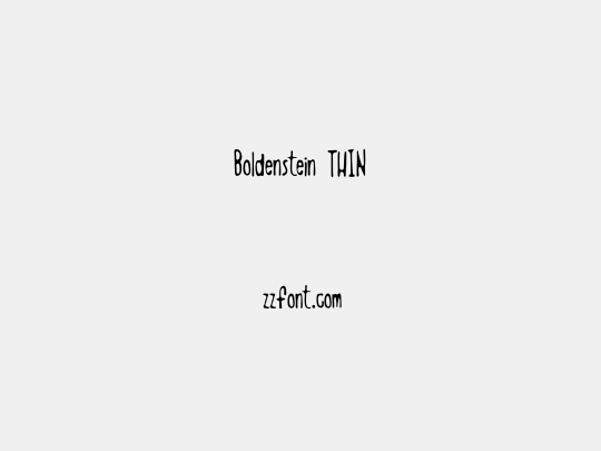 Boldenstein THIN