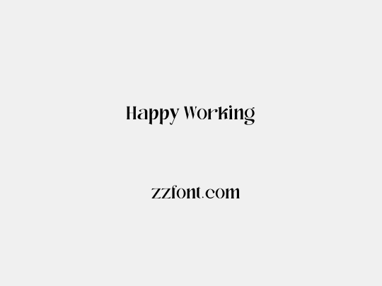 Happy Working