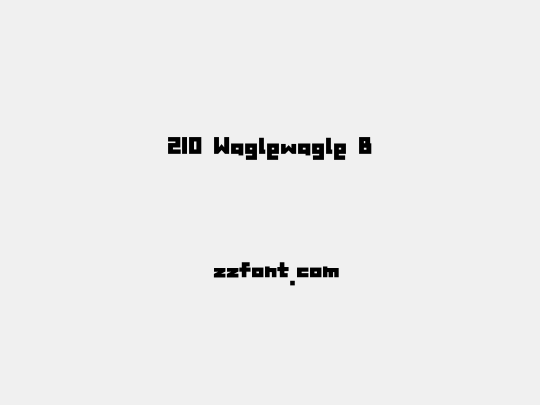 210 Waglewagle B