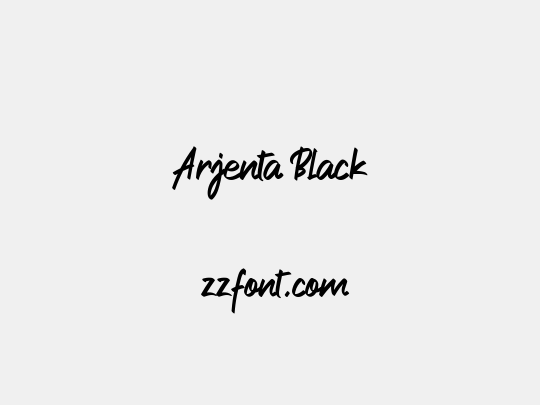 Arjenta Black